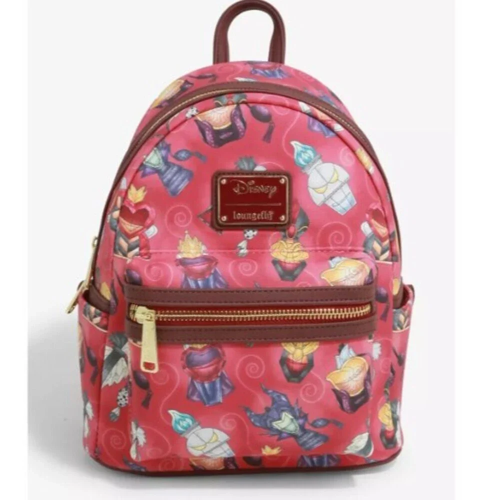 Loungefly Disney Villain Perfume Bottles Mini Backpack NWT NEW
